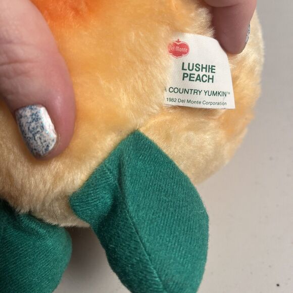Vintage Del Monte Plush Stuffy 80s Lot Country Yumkins Peach - Corn -Sweetie Pea - Picture 11 of 16